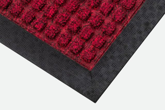 Blue Diamond Brushway Premium Rib Entrance Mat Red 120cm x 90cm