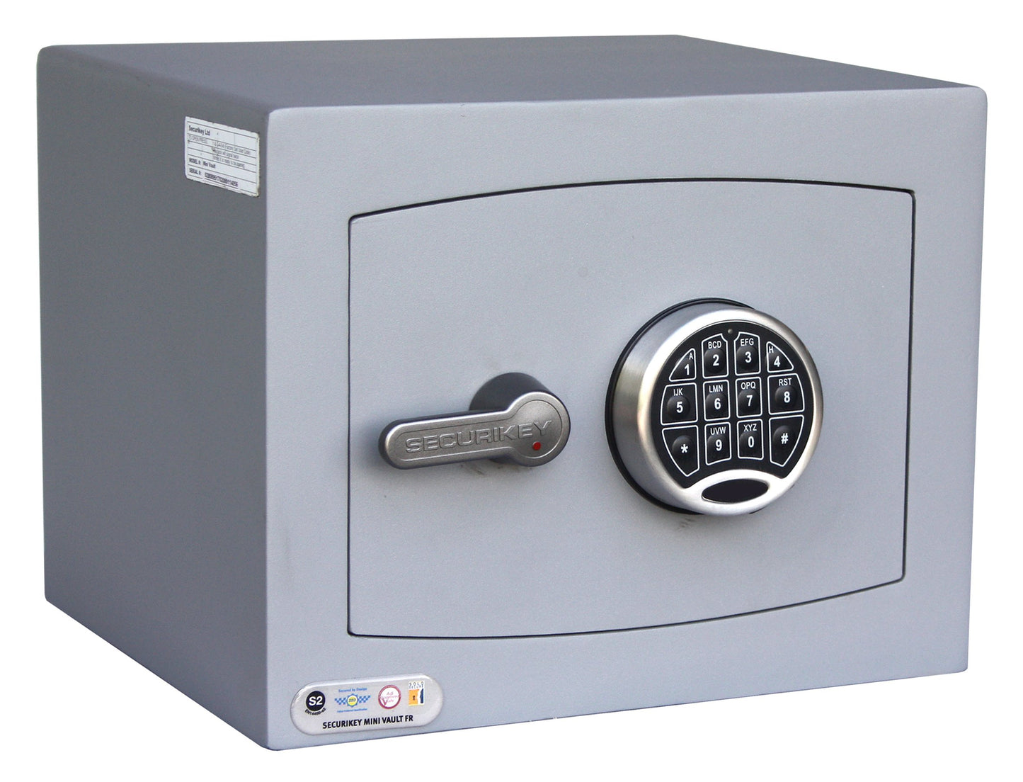 Fire Resistant Mini Vault Safe - Cash Valuables Safe - Key or Electronic Lock (Mini Vault 1 FR - Electronic Lock)