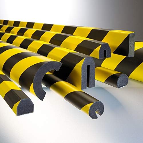 Impact Protection SEMI-CIRCULAR 40/40/8-1,000mm Lengths - Yellow/Black