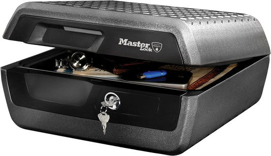 Fire Chest - Fire Proof Box Safe to Protect Valuables - Ideal for Protecting your Documents and Goods from Fire and Water - 37.5D x 42W x 19.3H cm (Large)