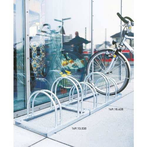 Moravia Galvanised Two-Sided Hi-Hoop Bike Stand For 2 Bikes - 415mm x 700mm 390mm - Modular Bike Storage