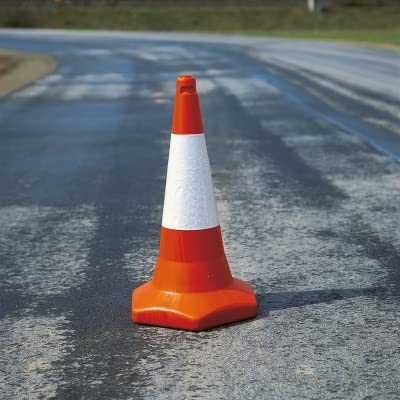 Traffic Cone 75cm TC3 High Ballast Filled Reflective Sleeve