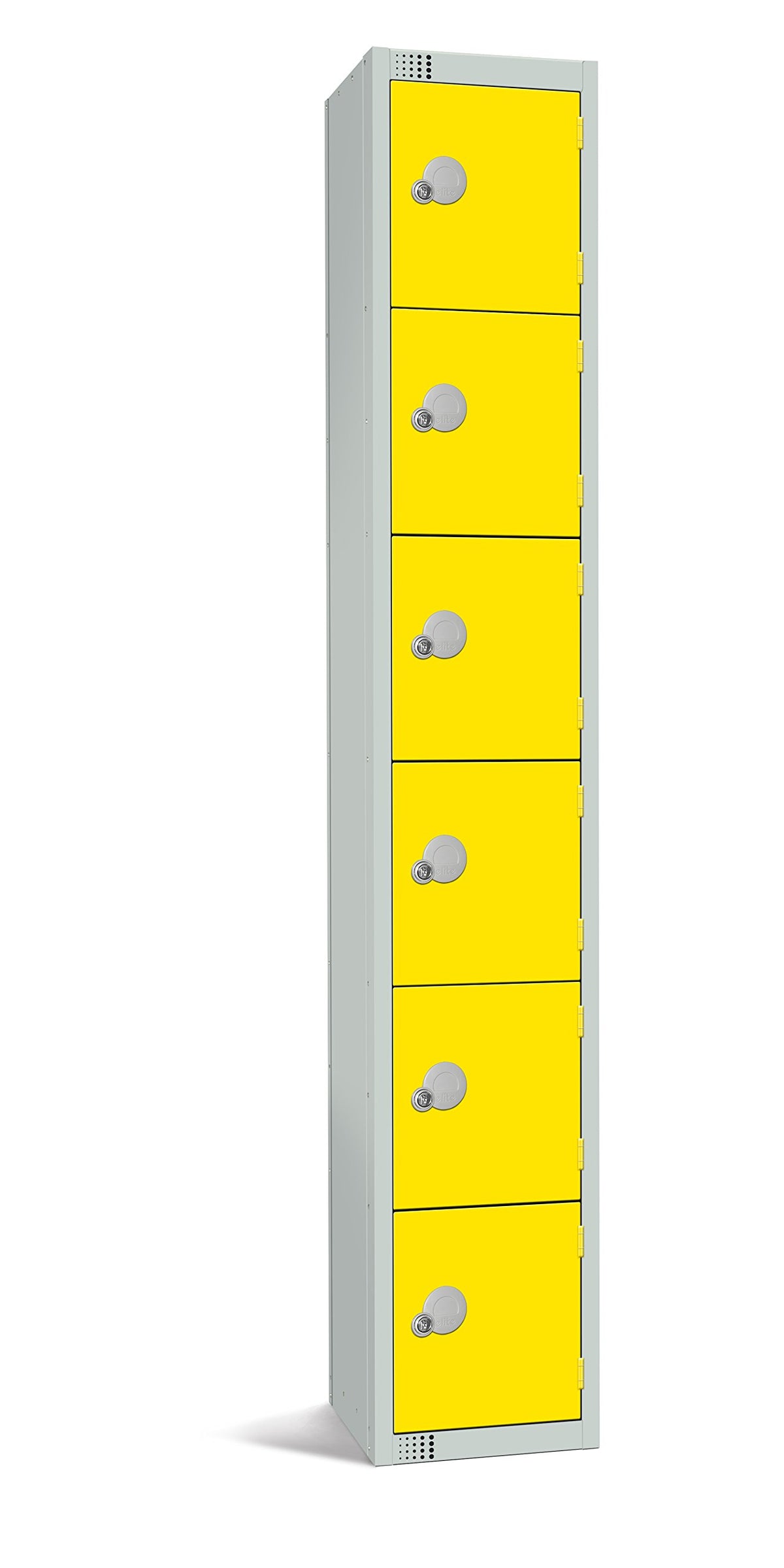 Six Door Compartment Locker - School Work Gym Storage Locker