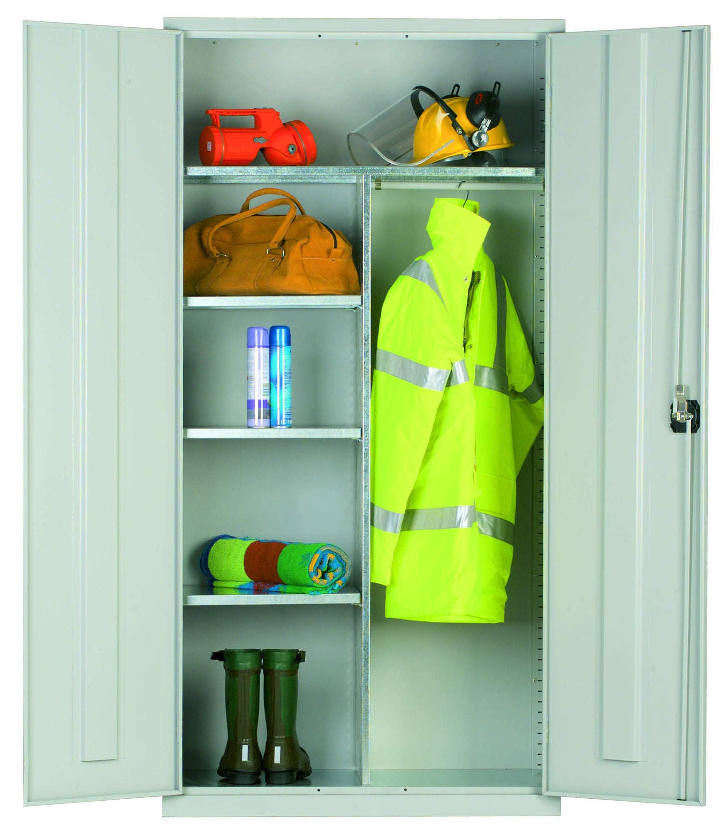 PPE Clothing and Equipment Cupboard - Industrial Commercial Storage Cupboard - 1830mm High x 915mm Wide x 457mm Deep