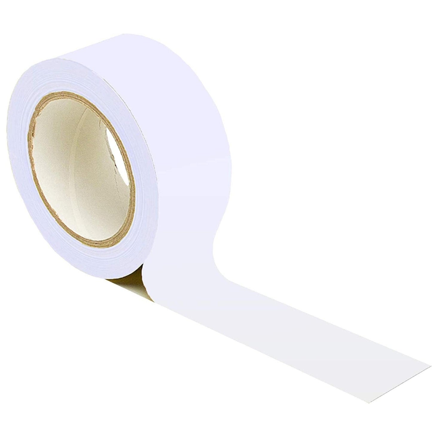 Safe Industrial - Premium Resistant White Safety Marking Tape, 1 Tape 50mm Wide x 33m Long - Hazard Caution Tape & Warning, Social Distancing, Warehouse & Gym Floor