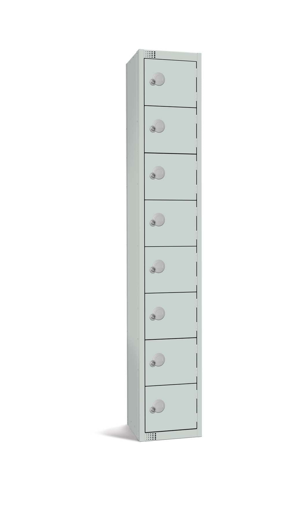 Specialist Industrial Standard Storage Antibacterial Lockers - 8 Door - 1800mm x 300mm x 300mm