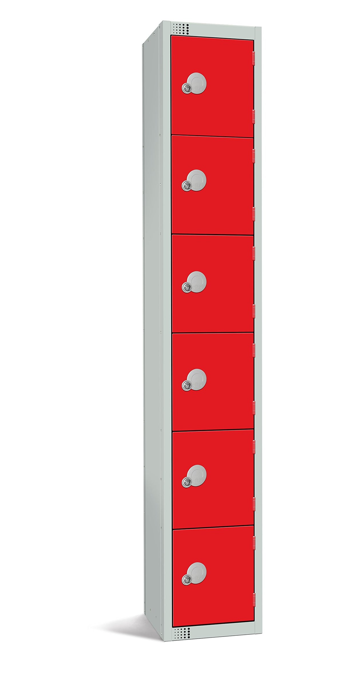 Six Door Compartment Locker - School Work Gym Storage Locker