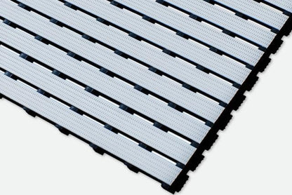 Interflex Style Swimming Pool Duckboard Matting White 100cm X 100cm