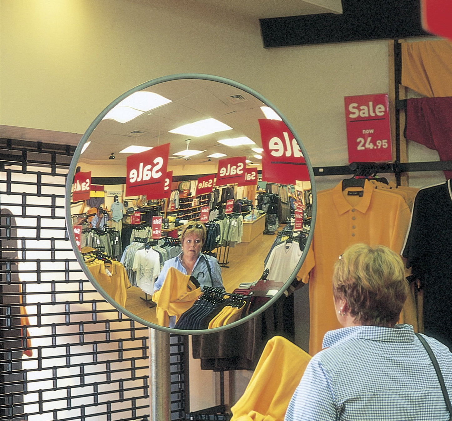 Round Acrylic Interior Convex Mirror - 900mm Diameter