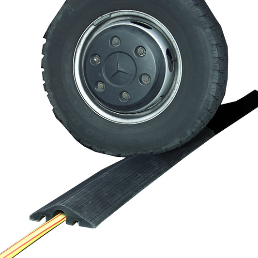 Small Cable Protection Ramp, 1200 mm L x 215 mm W x 65 mm H, Black