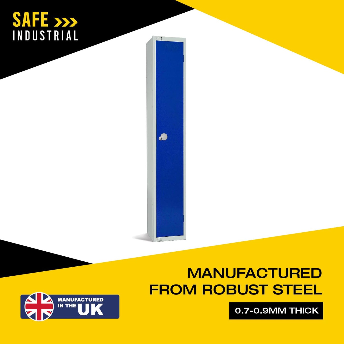 Single Door Compartment Locker - School Work Gym Storage Locker