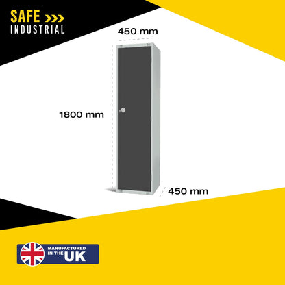 Single Door Compartment Locker - School Work Gym Storage Locker