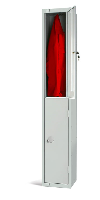 Two Door Compartment Locker - School Work Gym Storage Locker