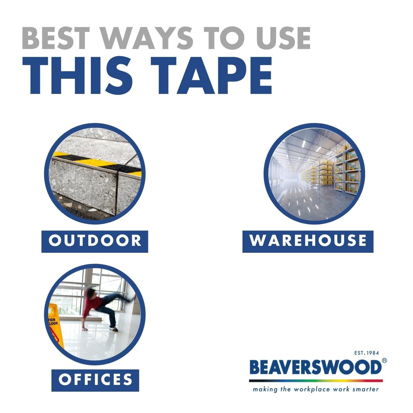 Beaverswood Self-Adhesive Steel Easy-Wipe Tape