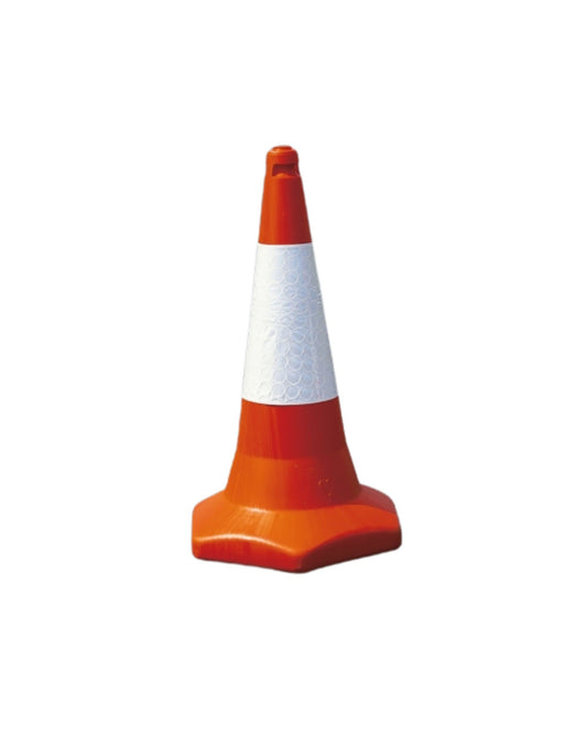 Traffic Cone 75cm TC3 High Ballast Filled Reflective Sleeve