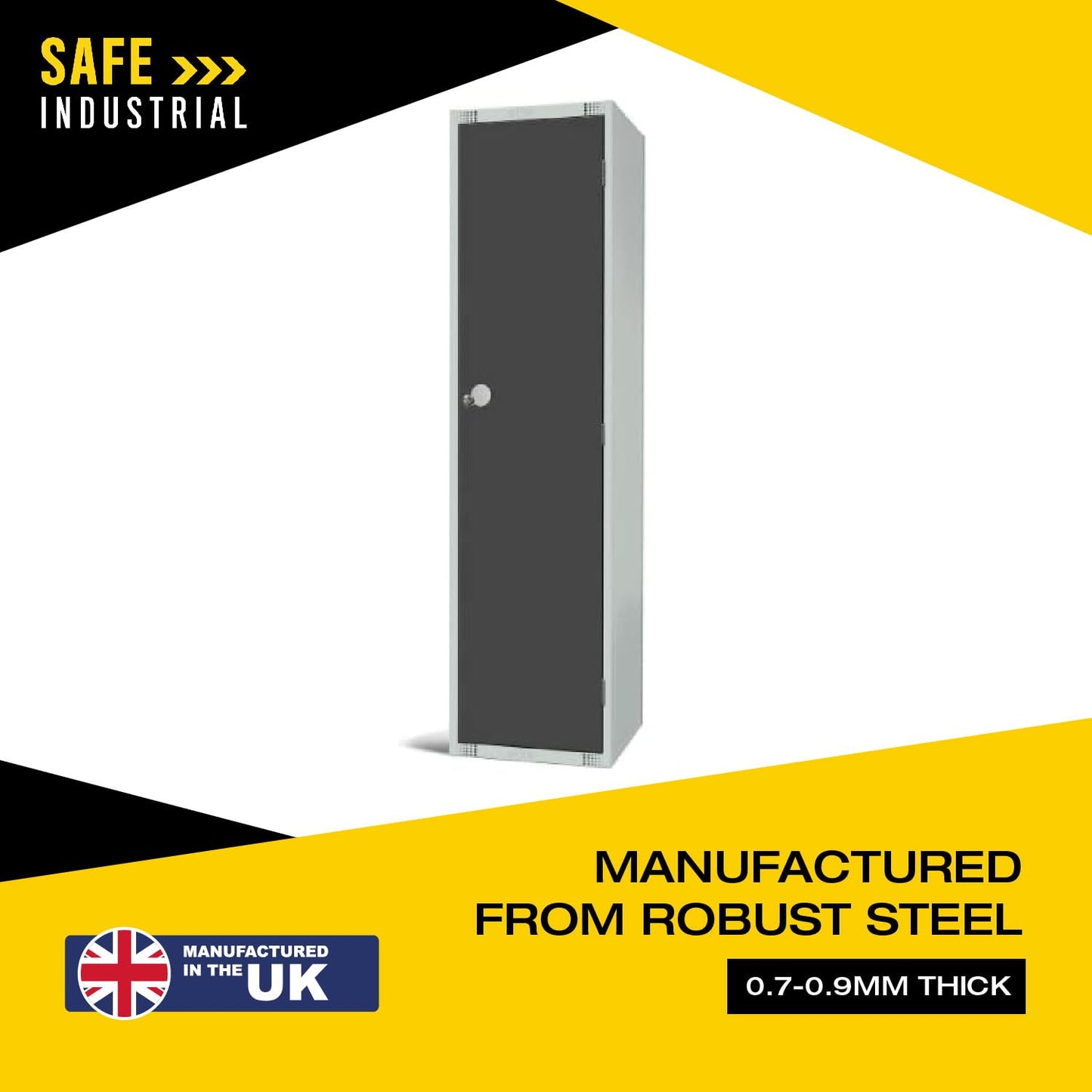 Single Door Compartment Locker - School Work Gym Storage Locker