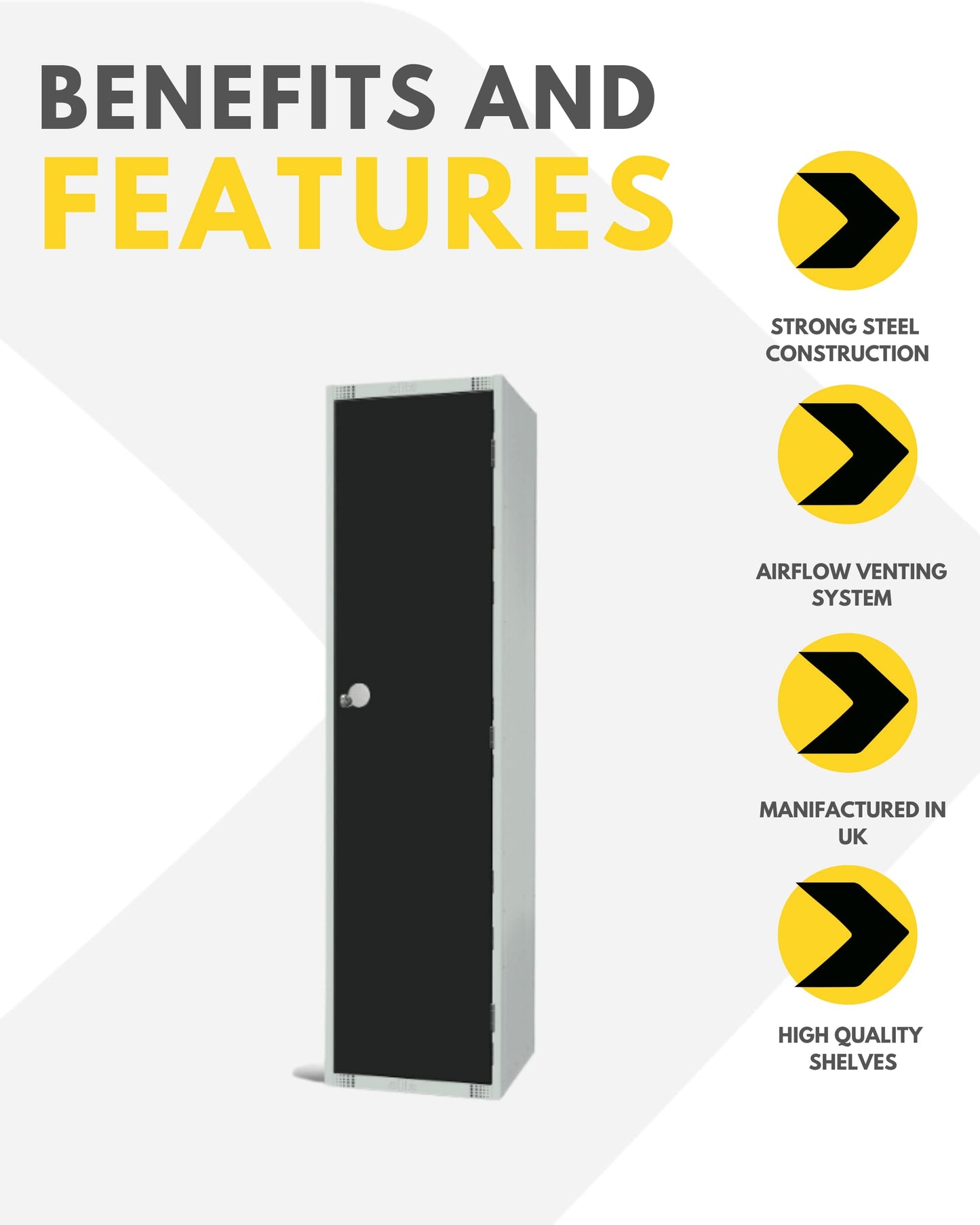 Single Door Compartment Locker - School Work Gym Storage Locker