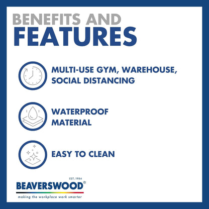 Floor Lane Marking Line Tape - Resistant Adhesive, Safety Floor - 75mm Wide x 33m Long