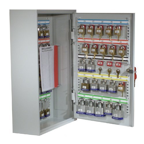 System 50 Padlock Cabinet Key Locking - Holds 50 Key Bunches