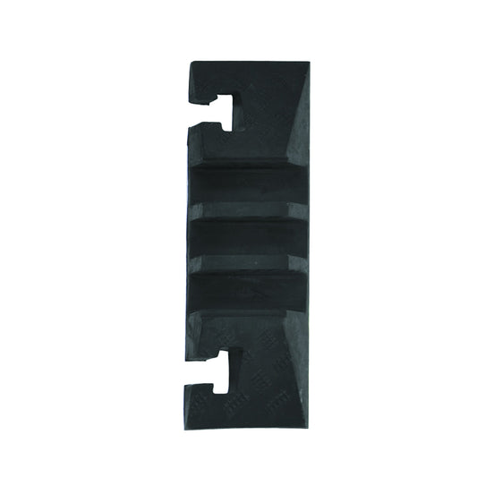 Large Cable Protection Ramp, End Element Female, 283 mm L x 600 mm W x 75 mm H, Black