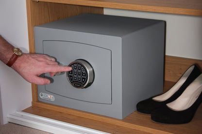 Fire Resistant Mini Vault Safe - Cash Valuables Safe - Key or Electronic Lock (Mini Vault 1 FR - Electronic Lock)