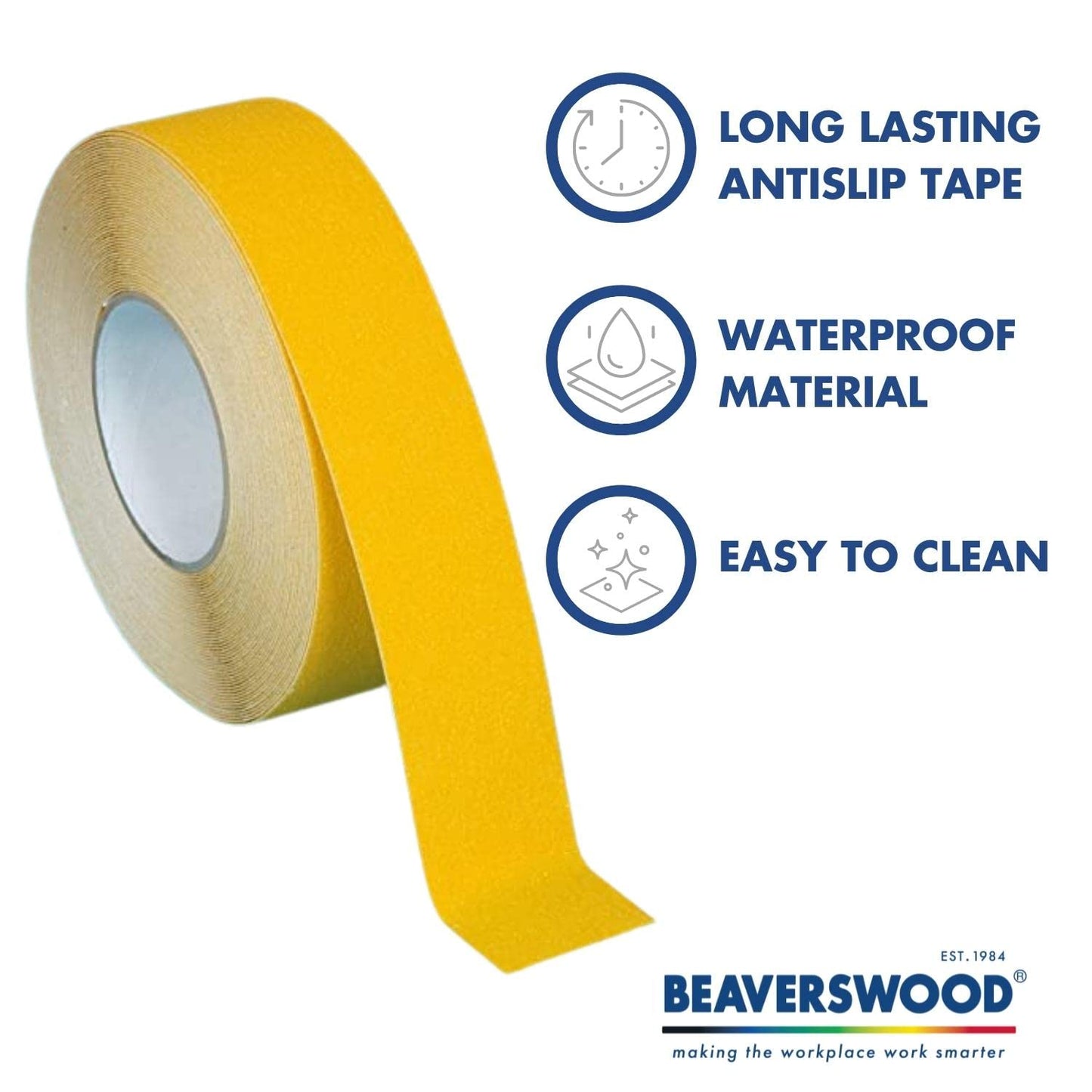 Beaverswood Self-Adhesive Steel Easy-Wipe Tape