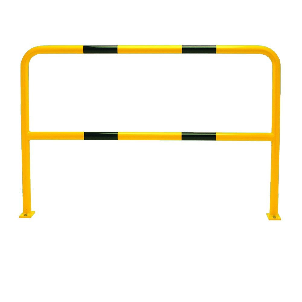 TRAFFIC-LINE Steel Hoop Guard, Powder Coated, Yellow with Black Bands, 1000 mm Height x 1500 mm Width, Yellow/Black