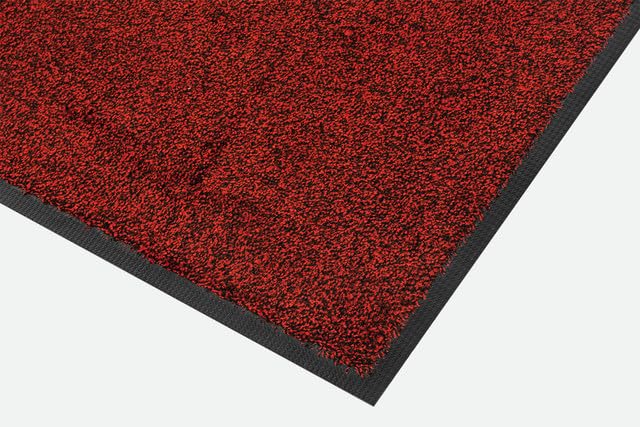 Blue Diamond Lustre Machine Washable Entrance Mat Cranberry Red 85cm x 120cm