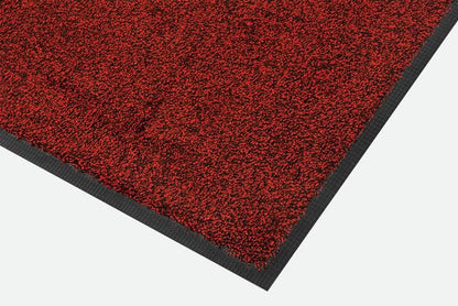 Blue Diamond Lustre Machine Washable Entrance Mat Cranberry Red 85cm x 120cm