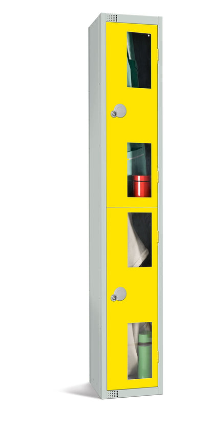 Two Door Compartment Locker - School Work Gym Storage Locker