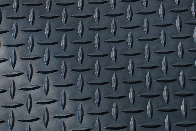 Rubber Rib Ribbed Matting - 6mm x 1220mm x 10m roll - Black