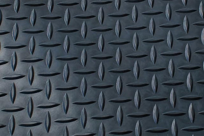 Rubber Rib Ribbed Matting - 6mm x 1220mm x 10m roll - Black