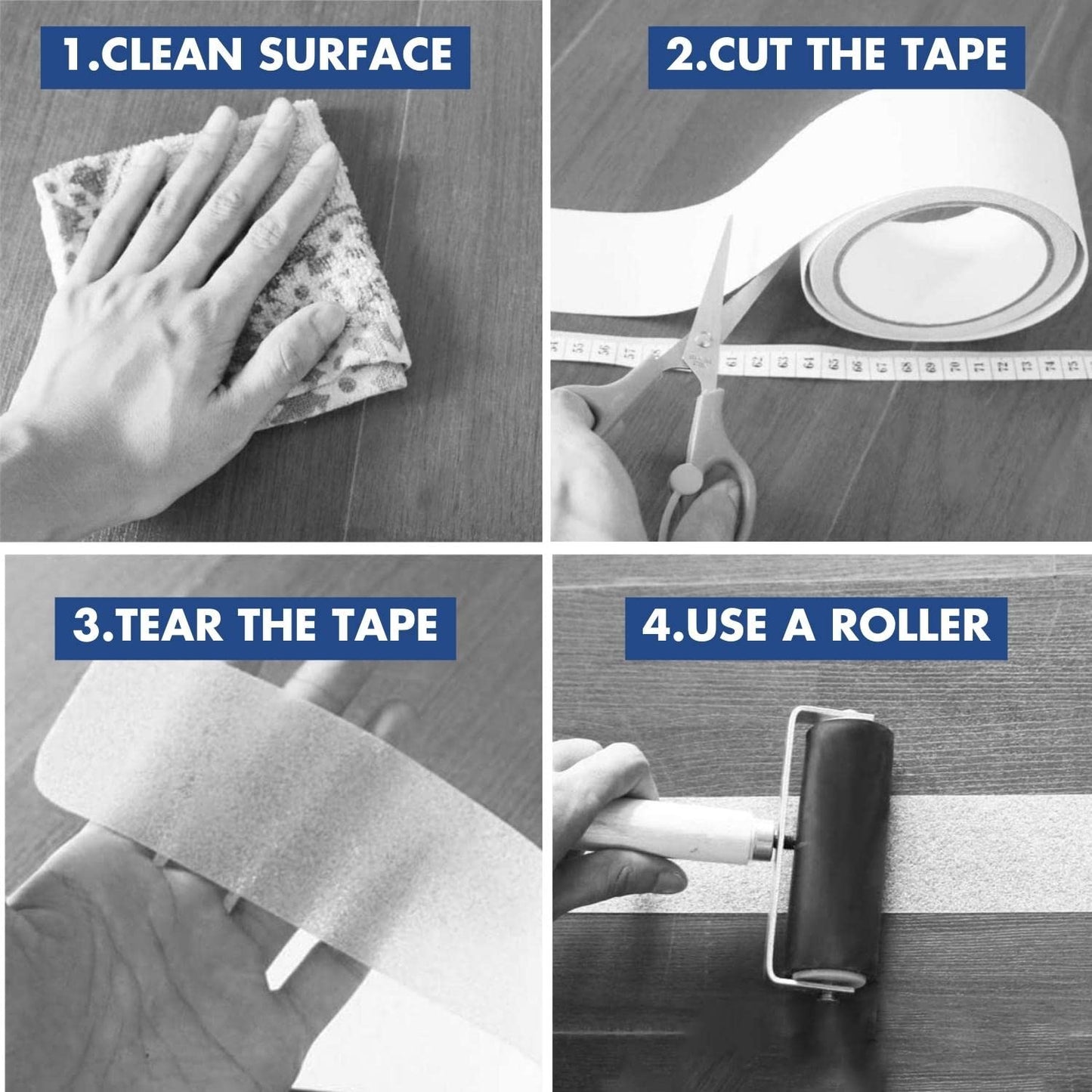 Beaverswood Self-Adhesive Steel Easy-Wipe Tape