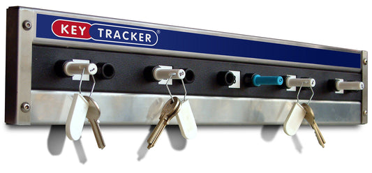 Peg Board Mechanical Key Tracker System, keep track of keys, with colorful security keys, for office staff members, horizontal plastic system (5 Peg Board)