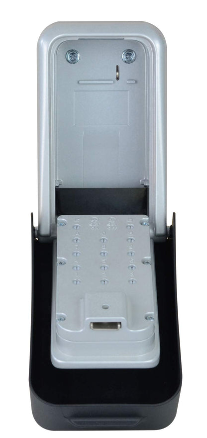 Safe Industrial - Push Button Key Storage Unit - Key Bank - Holds Small Valuables and Keys - Zinc Body, Weather Resistant, High Security SBD, ABS Cover