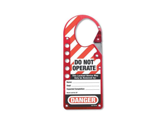 Snap On Labelled Safety Lockout Hasp